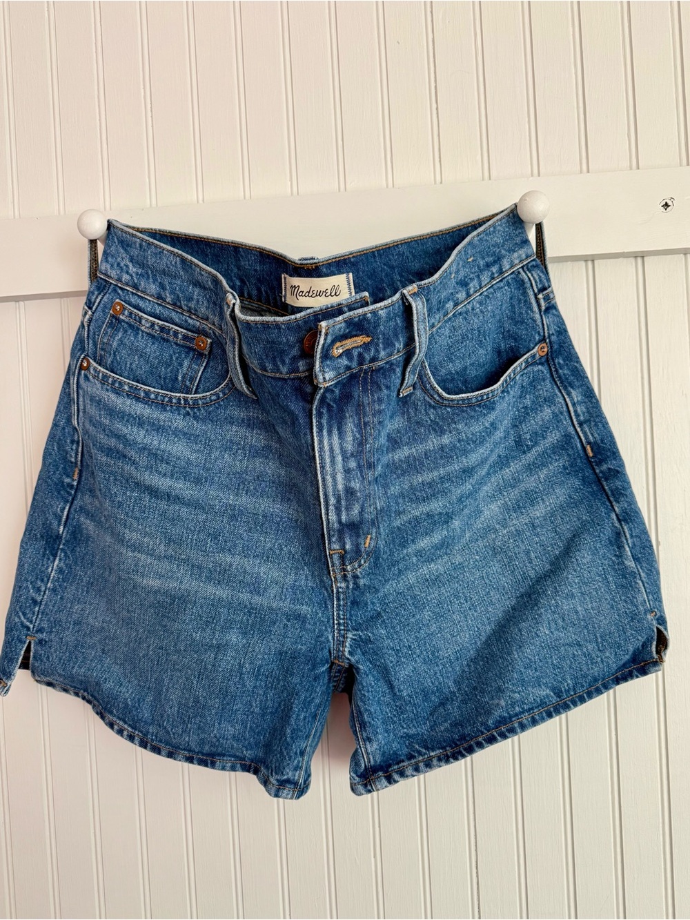 Madewell High-Rise Classic Blue Denim Shorts Size 26